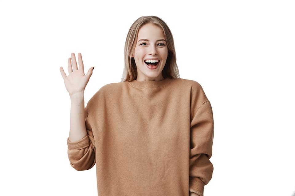 happy female